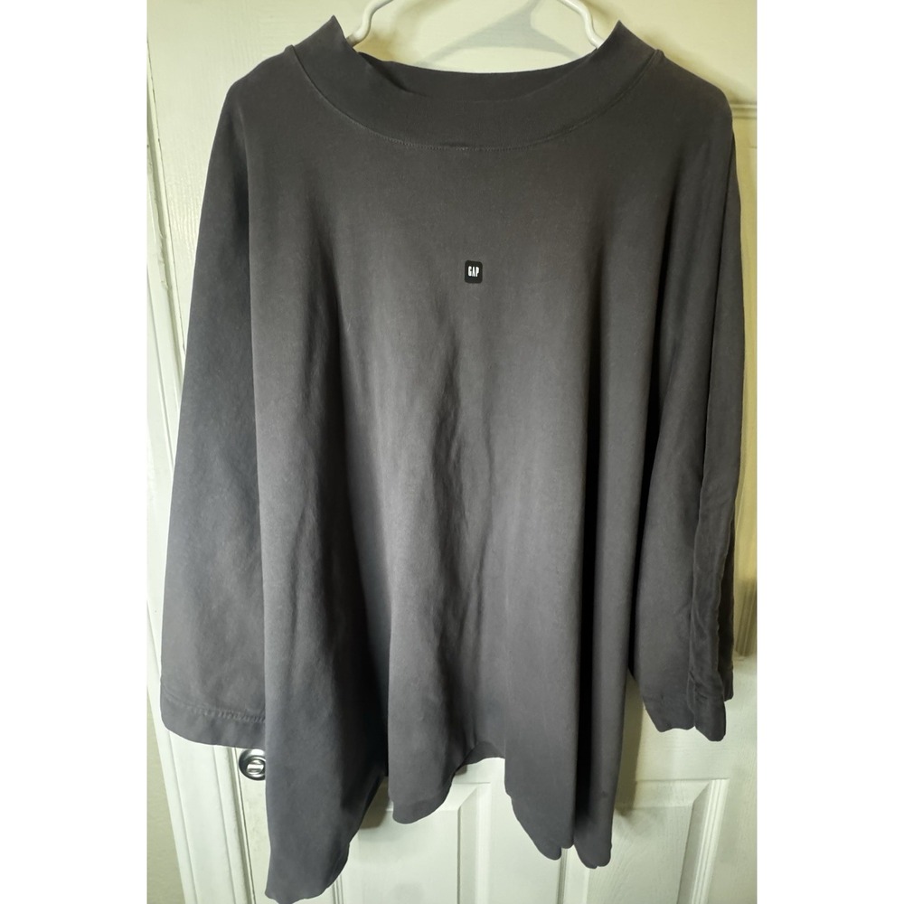 Yeezy Gap T Shirt XXL Black Oversized Minimalist Streetwear Cotton - Picture 2 of 9